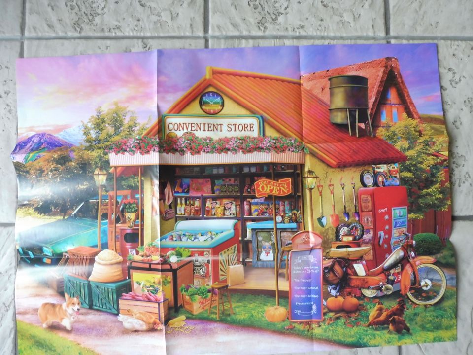 HUADADA PUZZLE 1000 T Countryside grocery, B m70 mL 50 c m,POSTER in Bochum