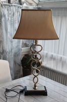 Tisch-Lampe Tischleuchte gold-beige schwarz eckiger Schirm Baden-Württemberg - Hoßkirch Vorschau