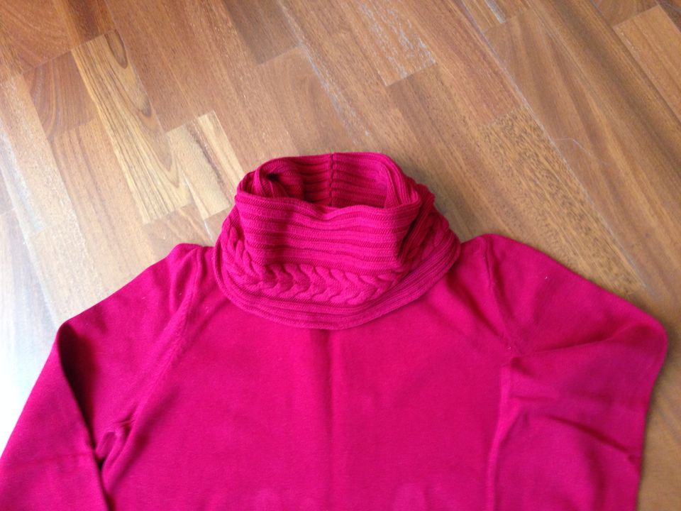 Außergewöhnlicher roter Baumwoll - Pullover v. Ralph Lauren XL in Kiel