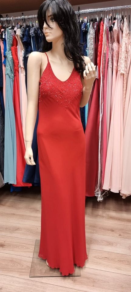 Rotes Abendkleid Größe 40 in Ahaus