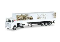 Herpa 306430 Scania 141 Planen-Sattelzug "125 Jahre Scania" 1:87 Bayern - Griesstätt Vorschau