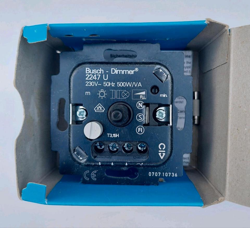 Dimmer 500W/VA Einsatz für NV-Halogen Busch-Jäger in Karlsruhe