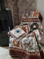 Patchwork Set/ Quilt Decke+2 Kissen,  Einzelstück Rheinland-Pfalz - Kirn Vorschau