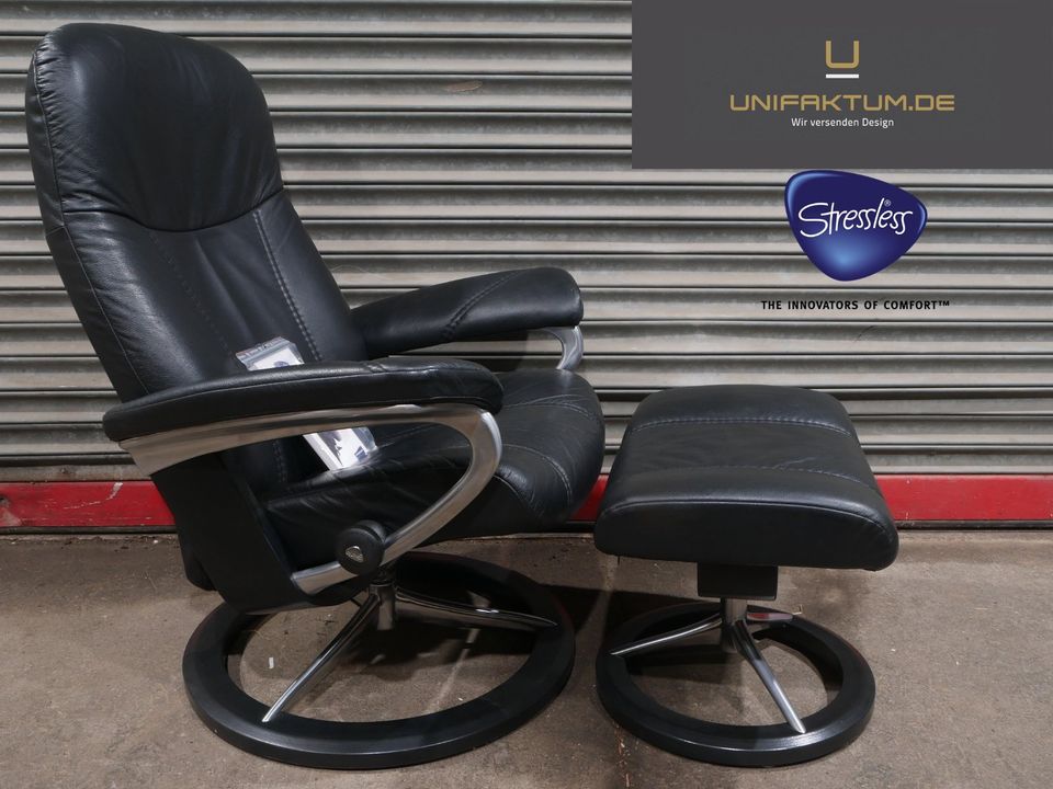 Ekornes Stressless® Sessel Consul M, schwarz, Versand gratis in  Nordrhein-Westfalen - Kalletal | eBay Kleinanzeigen ist jetzt Kleinanzeigen