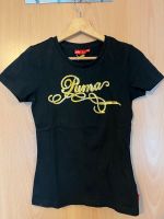 T-Shirt von Puma in Schwarz mit goldenen Pailletten Gr 36 / S Hessen - Kirchhain Vorschau