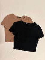 Zara Crop Top Doppelpack – Braun & Schwarz – Größe XS Bayern - Kelheim Vorschau