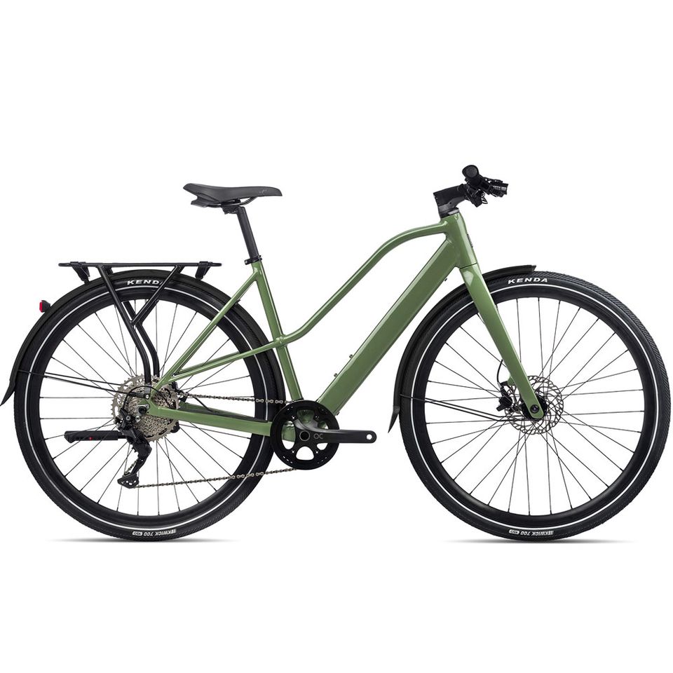 Orbea vibe mid H30 EQ, Modell 2021, oliv, Größe M, City E-Bike in Stockach