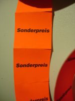 Etiketten "SONDERPREIS" selbstklebend, leucht-rot Bayern - Schwebheim Vorschau