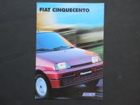 Fiat 500 Cinquecento Prospekt 1996 Baden-Württemberg - Remshalden Vorschau