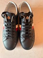 Moncler Monaco Leder Sneaker Schwarz 42 (Herren) Bayern - Raisting Vorschau