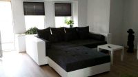 XXL-Sofa Marlen mit Hocker, Schwarz/Weiß 300x140 cm, Couch Berlin - Hellersdorf Vorschau