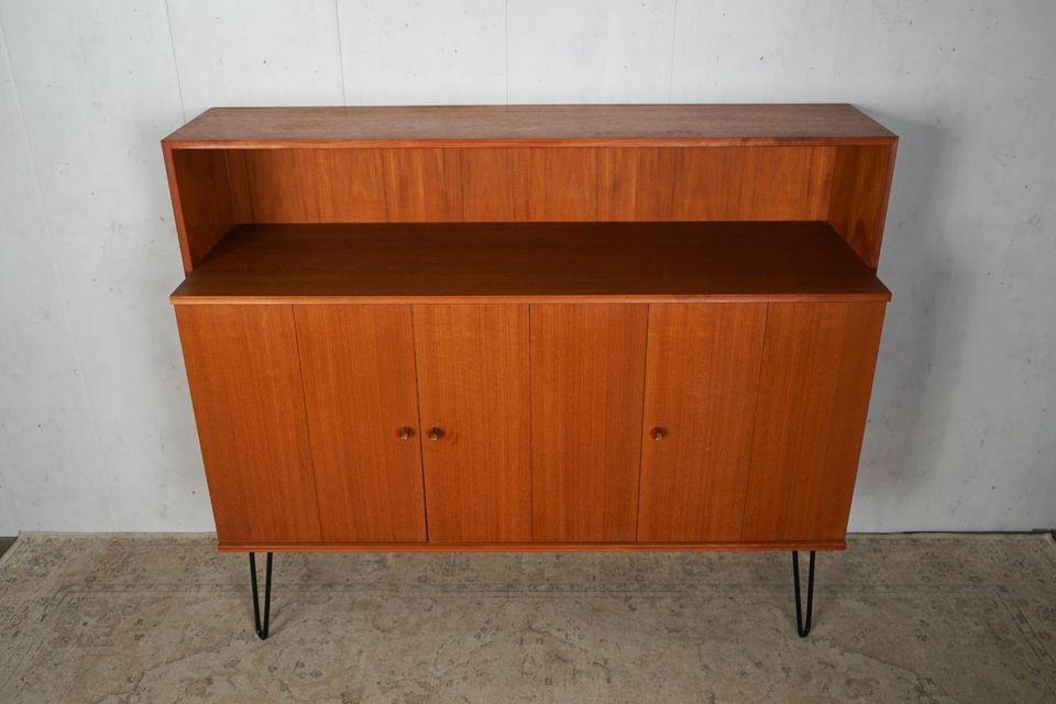 Teak Highboard Sideboard Dänisch Vintage 60er Mid Century in Hamburg