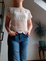 Tshirt Croptop Ibiza Boho Strick Mango S creme Nordrhein-Westfalen - Zülpich Vorschau