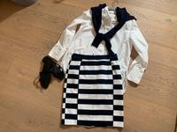 H&M Colourblock Stretch- Rock 38 (40) navy weiß Marine Style Düsseldorf - Heerdt Vorschau