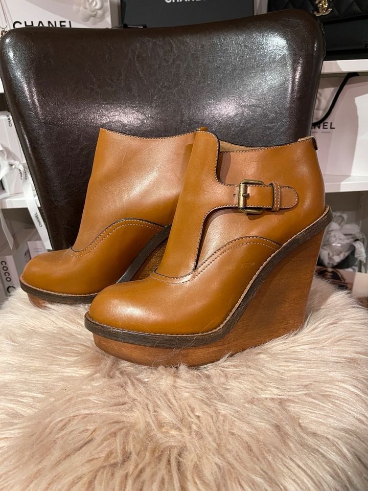 Chloe Wedges Stiefeletten Braun Cognac Chloé in Bielefeld