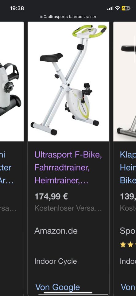 Heim Trainer/ Home Trainer / Fitness Fahrrad / Sport in Nürnberg (Mittelfr)