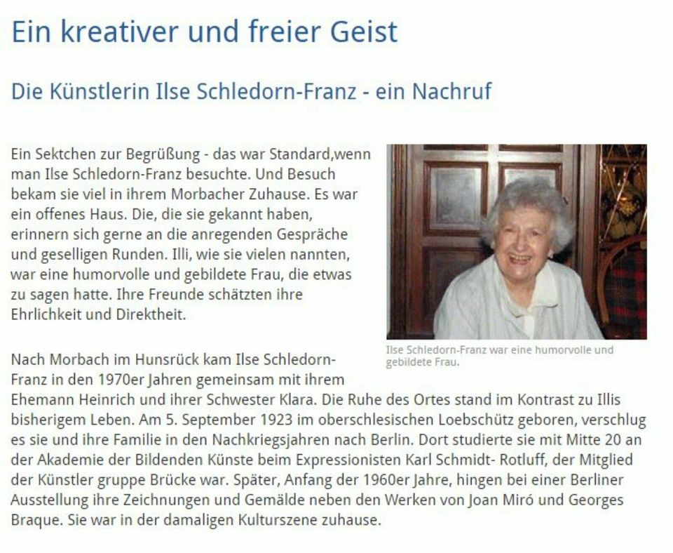 Ilse Schledorn Franz, Expressionismus Akt Aquarell (groß) Frau in Rostock