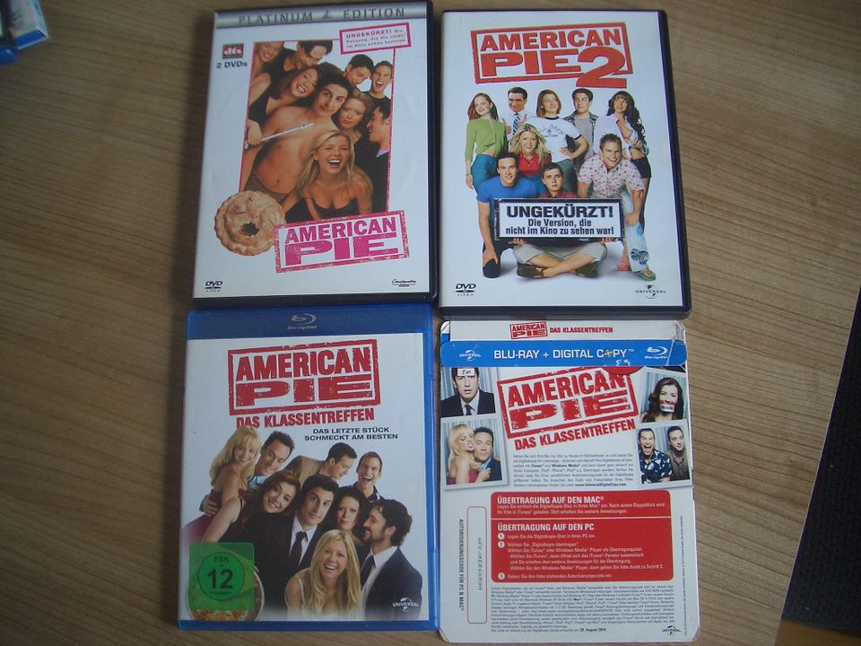 DVD American Pie 1, 2 + Blu-ray Am. Pie Klassentreffen in Salzkotten