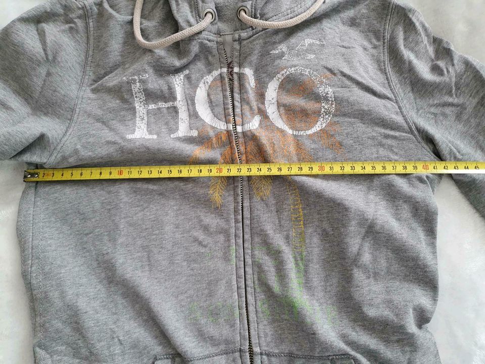 Hollister HCO Jacke Pullover Oberteil grau Hoodie in Stuttgart