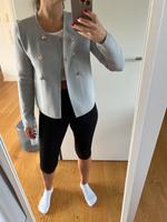 Blazer kurz H&M Grau Blau Gr XS Düsseldorf - Friedrichstadt Vorschau