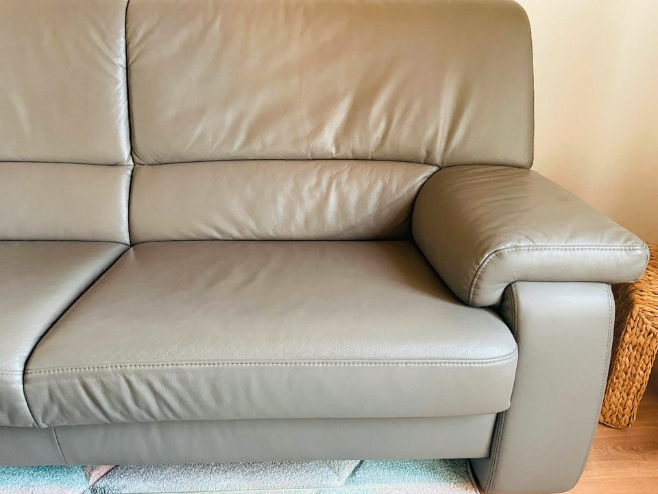 Himolla Leder Sofa, (205 x 92 x 95) cm, echter Rücken in Obertraubling
