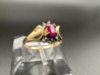 Wunderschöner auffälliger Ring Gold 585 Diamanten 14k Echtschmuck Nordrhein-Westfalen - Hamm Vorschau