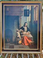 Kunstdruck Gemälde Die Apfelschälerin vonPieter de Hooch 52x64 cm Baden-Württemberg - Bühl Vorschau