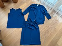 Frankenwälder Damen Anzug 3teilig Rock Bluse Hemd Shirt 42 blau Düsseldorf - Grafenberg Vorschau