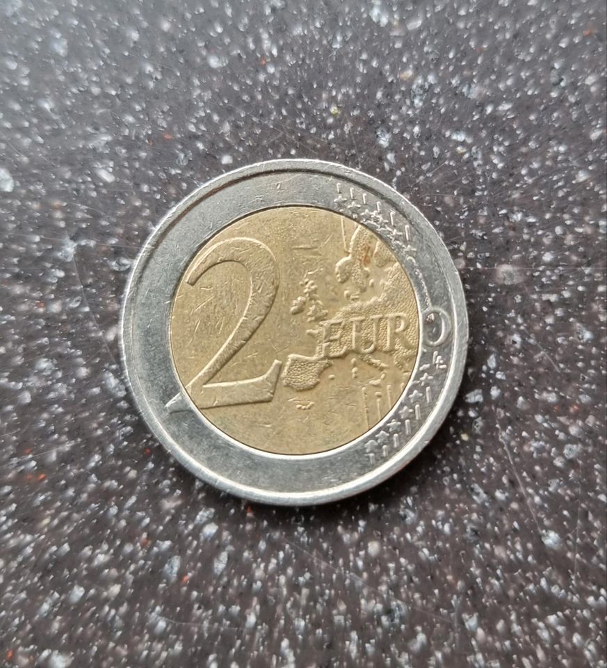 2 Euro Münze Belgien, Strichmännchen 2009 in Fellbach
