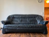 Ledercouch Couch Couchgarnitur dunkelblau Friedrichshain-Kreuzberg - Kreuzberg Vorschau