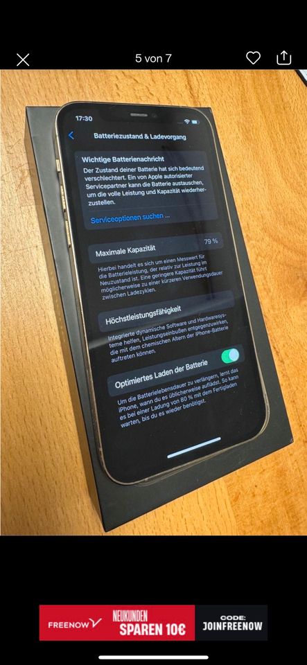 iPhone 12 Pro Gold 256 GB  Top Zustand ★ in Mühlenbeck
