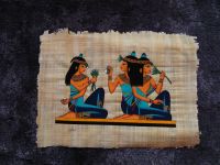 Papyrus Ägypten handgemalt aus Kairo ca 47 x 35 cm Nordrhein-Westfalen - Dormagen Vorschau