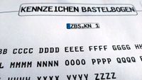 1:18 Kennzeichen 1:18 Bastelbogen Hessen - Lindenfels Vorschau
