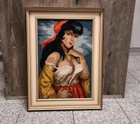 altes Gobelin Stickbild Bild Zigeunerin Frau Spanien Niedersachsen - Wilhelmshaven Vorschau
