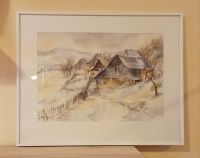 Aquarellbild Aquarell Bild Gemälde Landschaft im Rahmen Rheinland-Pfalz - Bad Neuenahr-Ahrweiler Vorschau