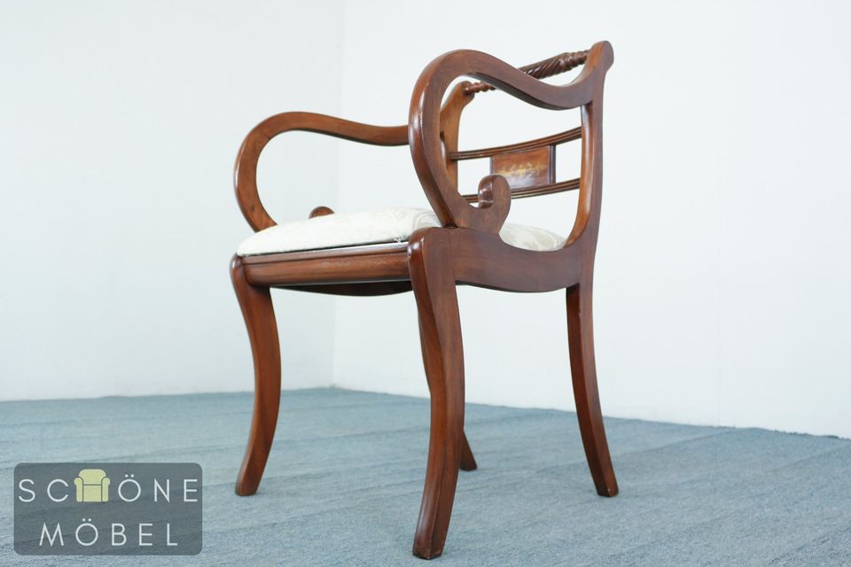 Antik Stil Armlehnstuhl Sessel Englisches Design Stuhl Essstuhl in Berlin