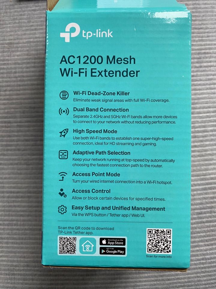 TP-Link AC 1200 Mesh Wifi Extender Verstärker in München