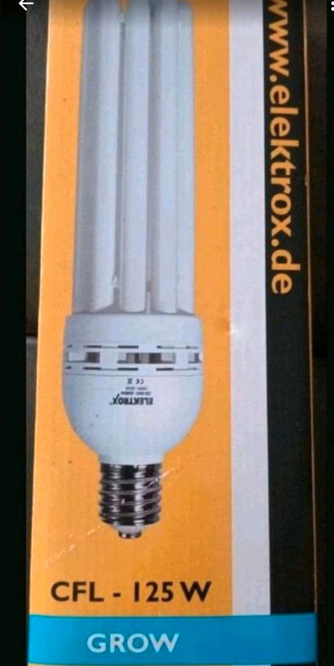 1 Elektrox Grow cfl 125w Lampe in Bruchköbel
