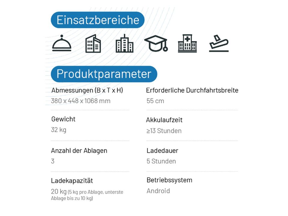 SERVICE ROBOTER Leasing für nur 8,32 Euro/Tag Dinerbot T8 Butlerbot Gastronomie Veranstaltungen Gastrobot Gastroroboter Kellner Kellnerin Mitarbeiter Bedienung Kraft Servicekraft SERVICEROBOTER in Köln