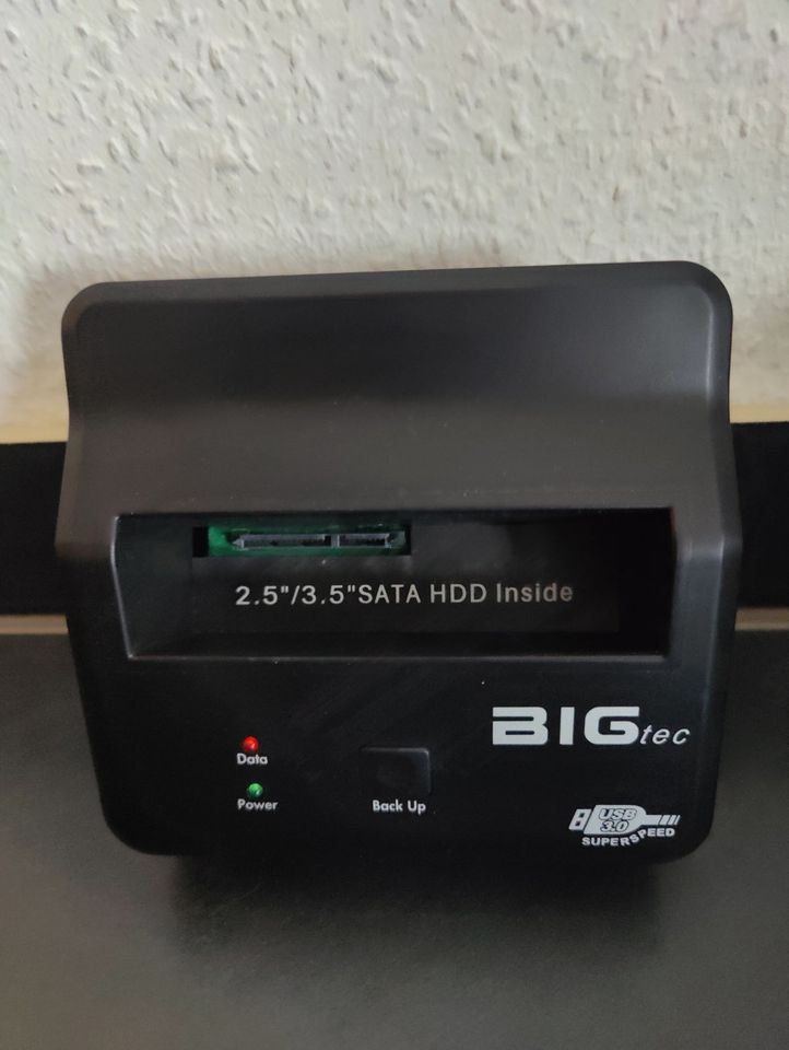 BIG TEC USB 3.0 SUPER SPEED DOCKING STATION 2.5" 3.5" SATA SSD ! in Weilerbach