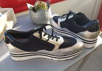 Schuhe von Tamaris Größe 41 Schwarz / Silber Thüringen - Hildburghausen Vorschau