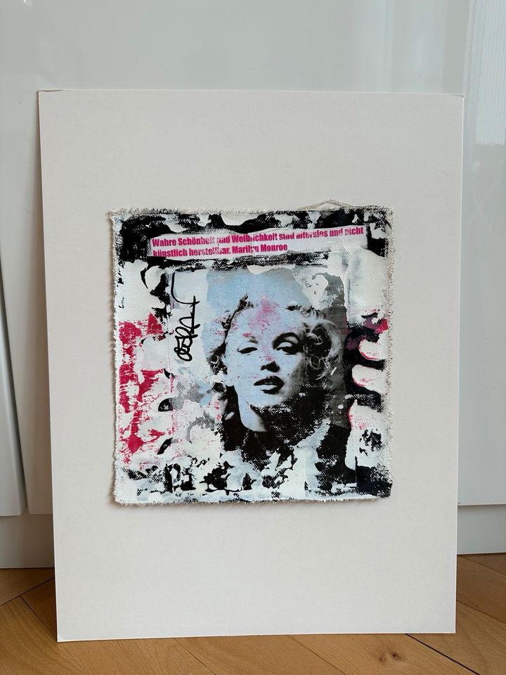 Signiertes Kunstwerk Marylin Monroe Bild vonWerner Döppner, 30x40 in Frankfurt am Main