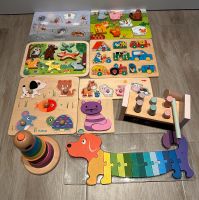 Kinder Puzzle Spielzeug Holz Chunky Hammerbank Bauernhof Tiere Niedersachsen - Lachendorf Vorschau