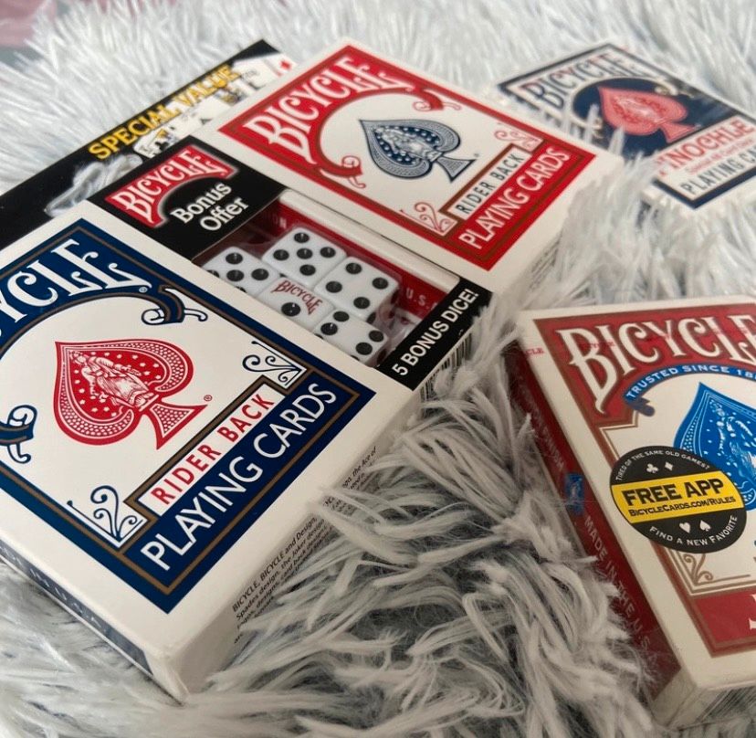 Bycicle POKER cards Deck Set Spielkarten Bonus 5 Würfelpack in Neuendettelsau