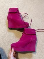 Jumex Wedges Keilabsatz 39 pink Retro High Heels Thüringen - Saalfeld (Saale) Vorschau