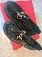 Loafers schwarz Kunstleder Hessen - Steffenberg Vorschau