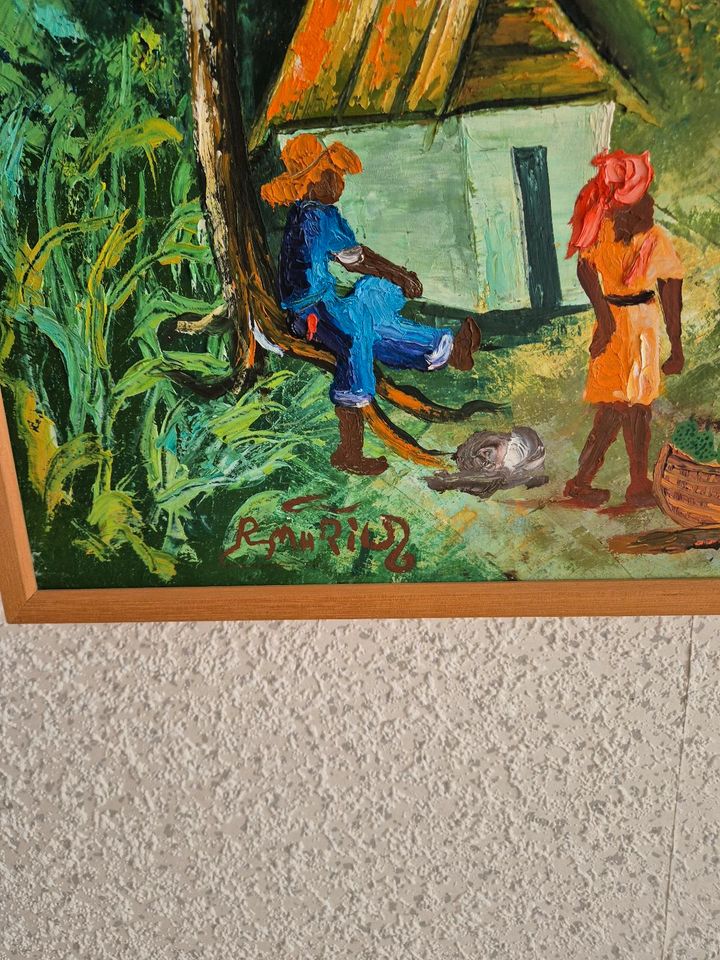 Naive Malerei aus Haiti, 60×52 cm in Hanau