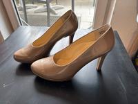 Paul Green Lack High Heels nude beige 40 Bayern - Elchingen Vorschau