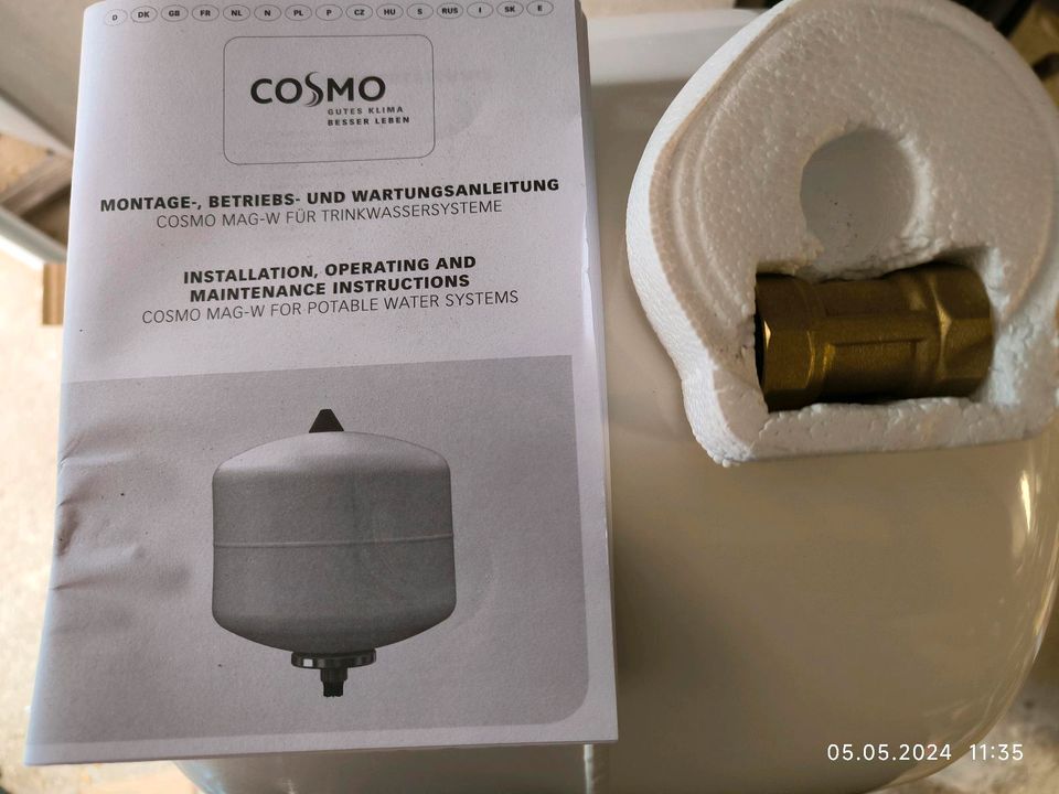 Cosmo CTG 33 Ausdehnungsgefäß Trinkwasser  neu in Ramstein-Miesenbach