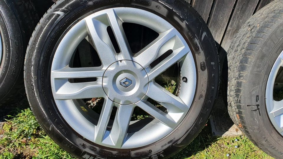 4 Alufelgen Renault Scenic 2 mit Sommerreifen 205/55 R17 91W in Gaienhofen